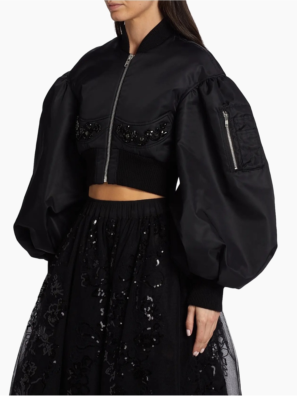 Simone Rocha Nylon Bomber Jacket - Picture 3 of 9